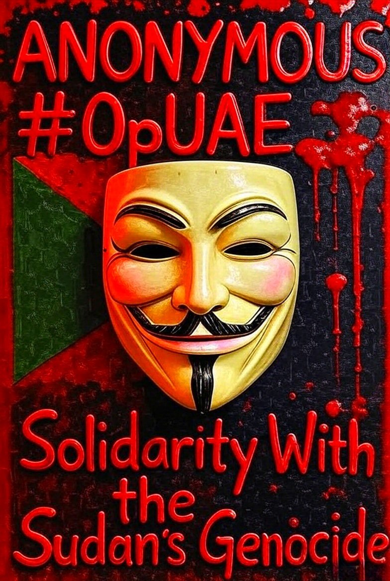 Ccwhiteangel's tweet image. I have asked long before who takes care of #UAE or not !? #Anonymous #OpUAE in #Solidarity with #SudanGenocide ✌️ 🎩