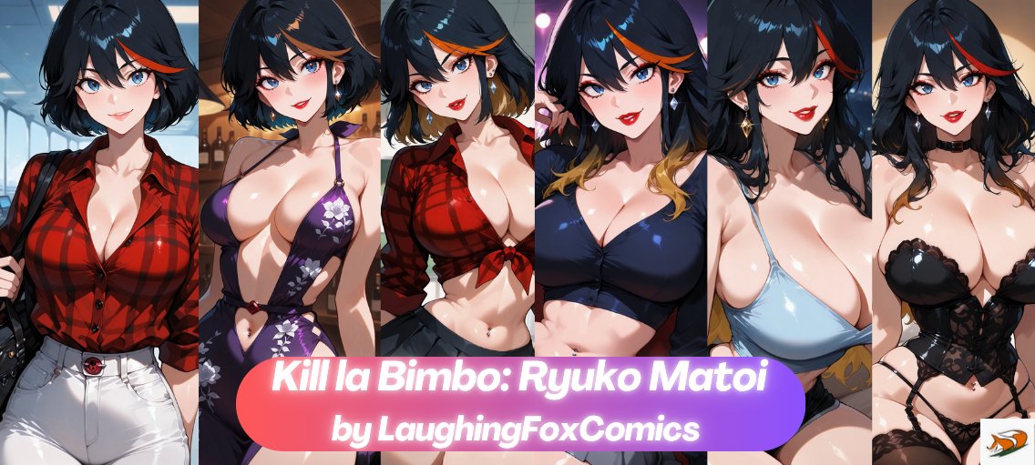 LFoxComics's tweet photo. Kill la Bimbo: Ryuko Matoi 

SFW - https://t.co/EUL5xbGnHc

For NSFW Version support me on Patreon- https://t.co/fPTXGn2sC6 

#ai #animegirl #bigboobs #nsfw #breastexpansion #corruption #f2f #bimbofication #tfsequence #RyukoMatoi #SatsukiKiryuin #KilllaKill https://t.co/uXWKYVQqCJ