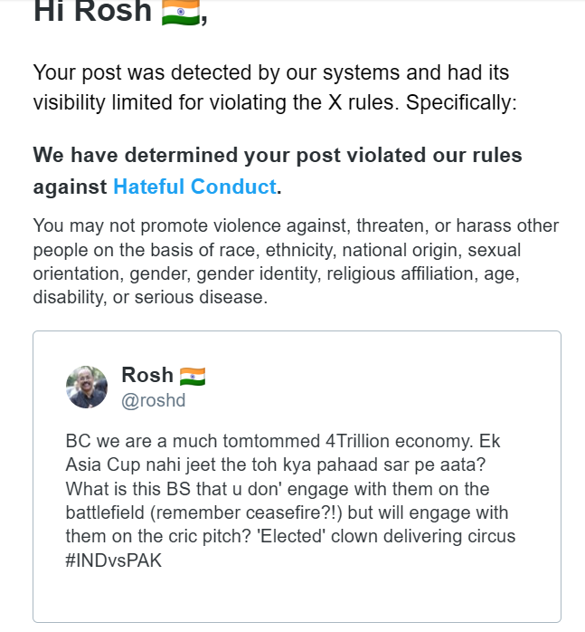 This is a hateful post? Seriously? Unpadh's hijdon ki fauj must have mass reported it after getting butthurt