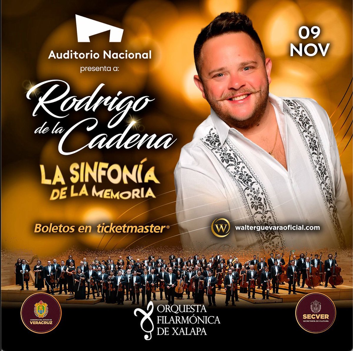 ✨ VERACRUZ PRESENTE EN EL AUDITORIO NACIONAL ✨

Mi gratitud al Gobierno del Estado de Veracruz y a su titular, @RocioNahle, por su compromiso con la cultura y la excelencia musical.

Este domingo, La Sinfonía de la Memoria contará con el acompañamiento de la gran Orquesta