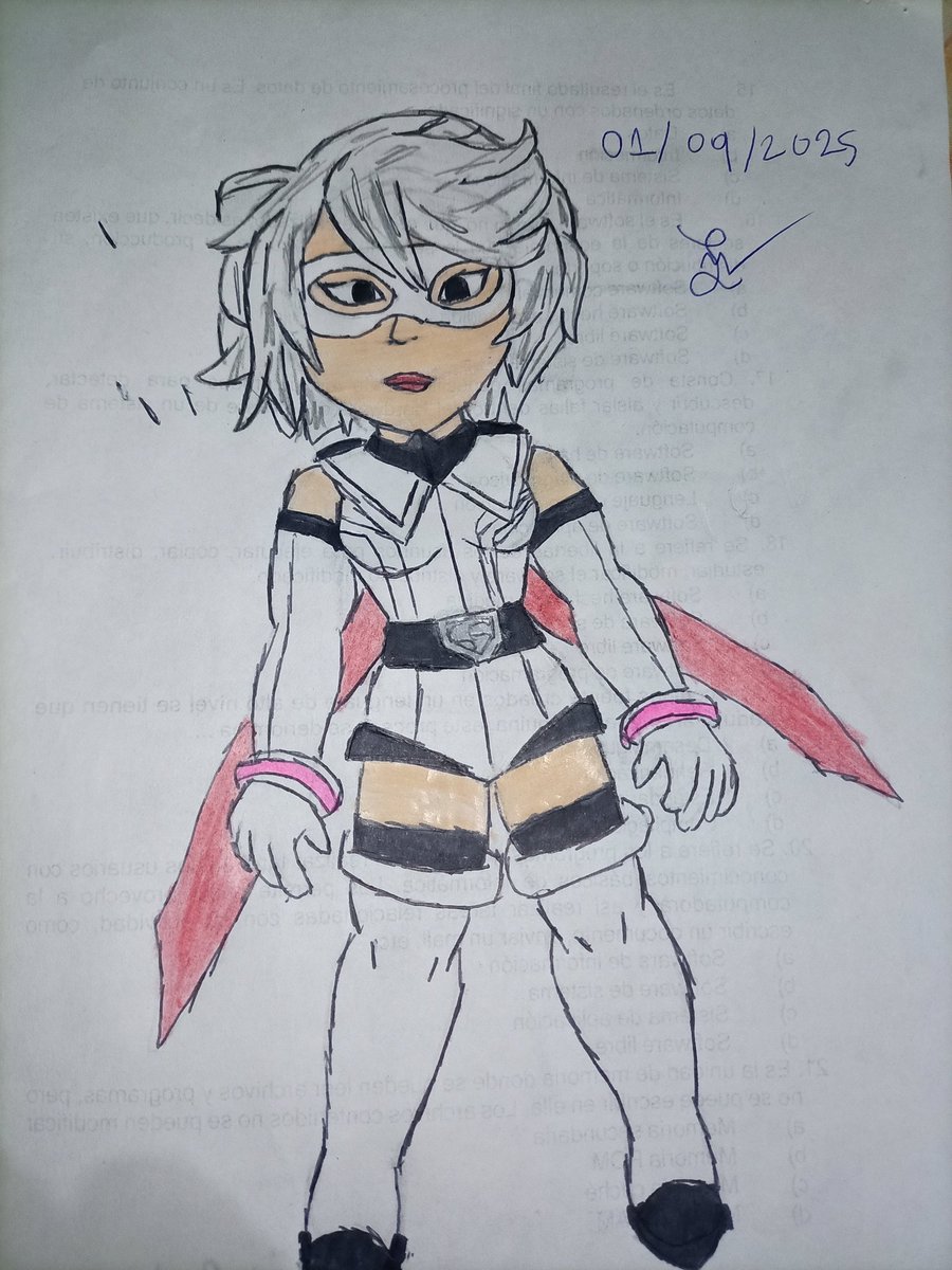 SergioSe12444's tweet photo. #SHY_hero 

Las muestro los dibujos que hice de Shy ya que el manga de acabó, voy a extrañar a esta super heroína, la puedo considerar al nivel de los grandes exponentes de heroísmo en los comics https://t.co/YPi2Zn6Xls