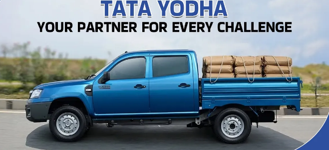 TrueXautomalll's tweet image. Power meets performance: The Tata Yodha pickup is built to outlast the toughest workloads 1.7 tonne payload, 100 HP/250 Nm, 210 mm ground-clearance + rugged suspension. Built for business, built to endure. 

#TrueXAutomall #TataYodha #BuiltToOutlast
Source: Truck Junction