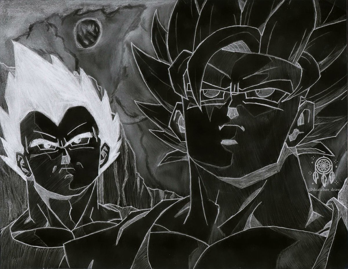 Dcatchert_Draw's tweet photo. Goku and Vegeta ⚡️⭐️

#goku #vegeta #dragonball #drawing #animeart #pencialart https://t.co/aLR8FtcLFT