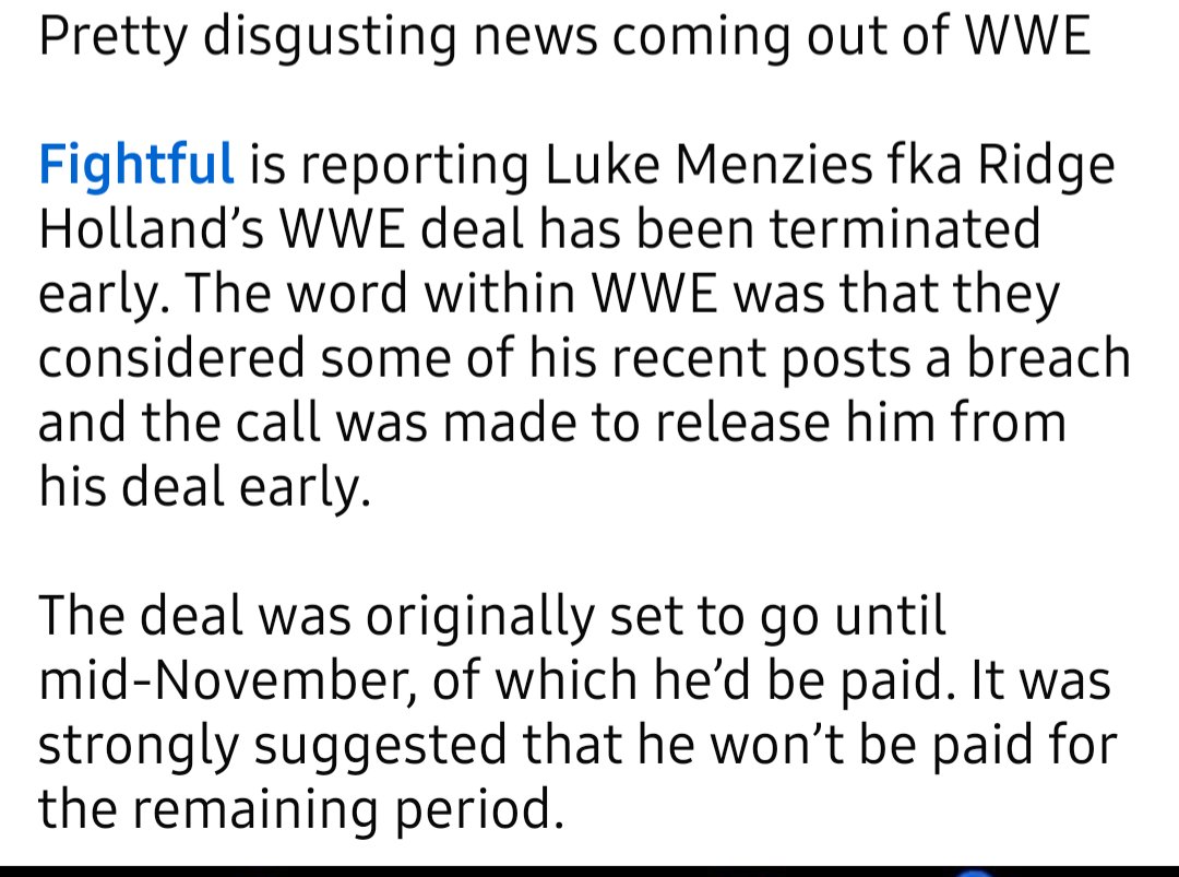 This is what a scum bag company does. WWE &amp; TKO are scum bag companies.