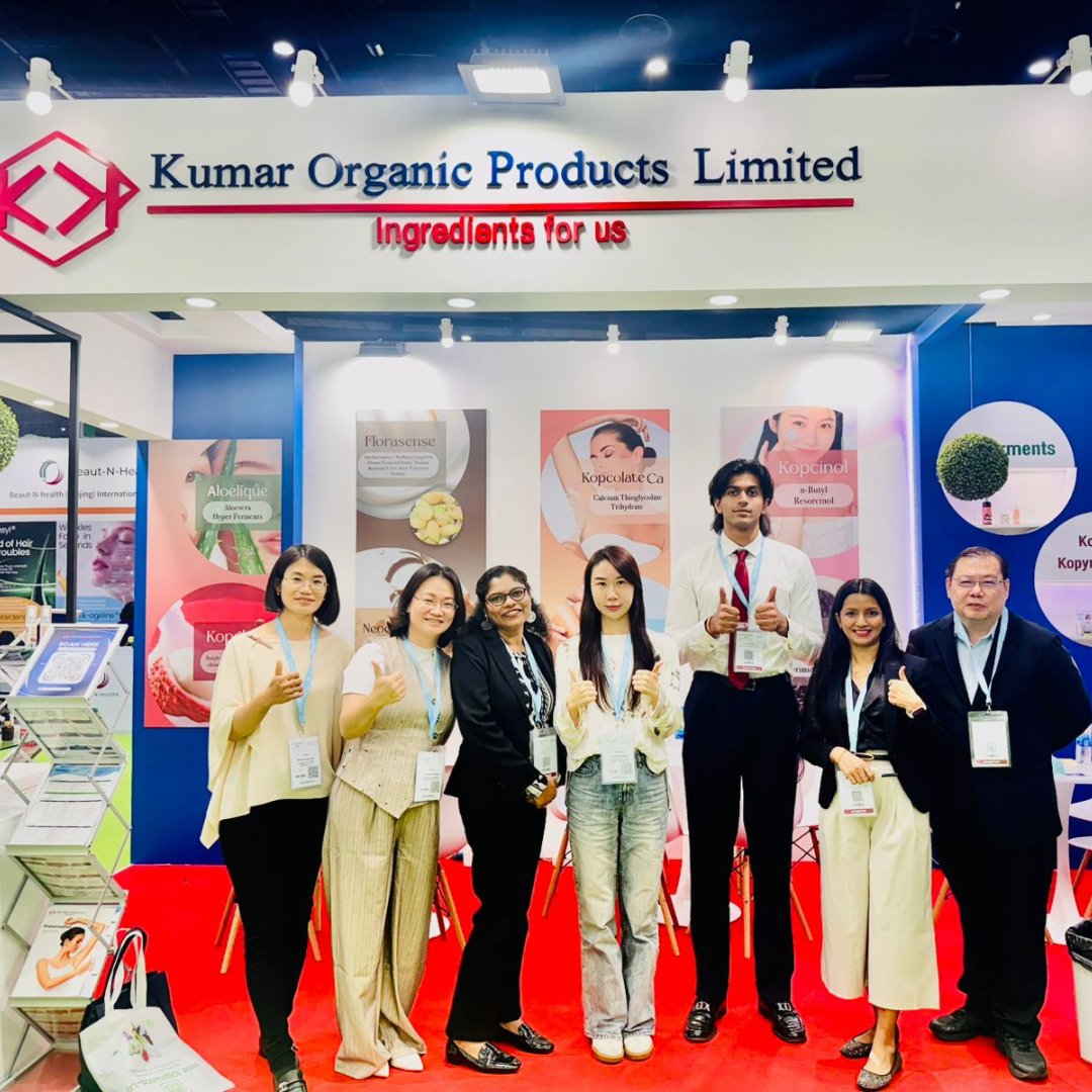 KumarOrganic's tweet photo. Day 2 at In-Cosmetics Asia was full of meaningful connections &amp; exciting opportunities!
Only 1 day left — meet us at Booth F71 &amp; explore next-gen ingredient innovations.
4–6 Nov
Book your meeting now!
#KOPL #InCosmeticsAsia #Ingredients #ActiveIngredients #BeautyInnovation https://t.co/KNTunIvuun