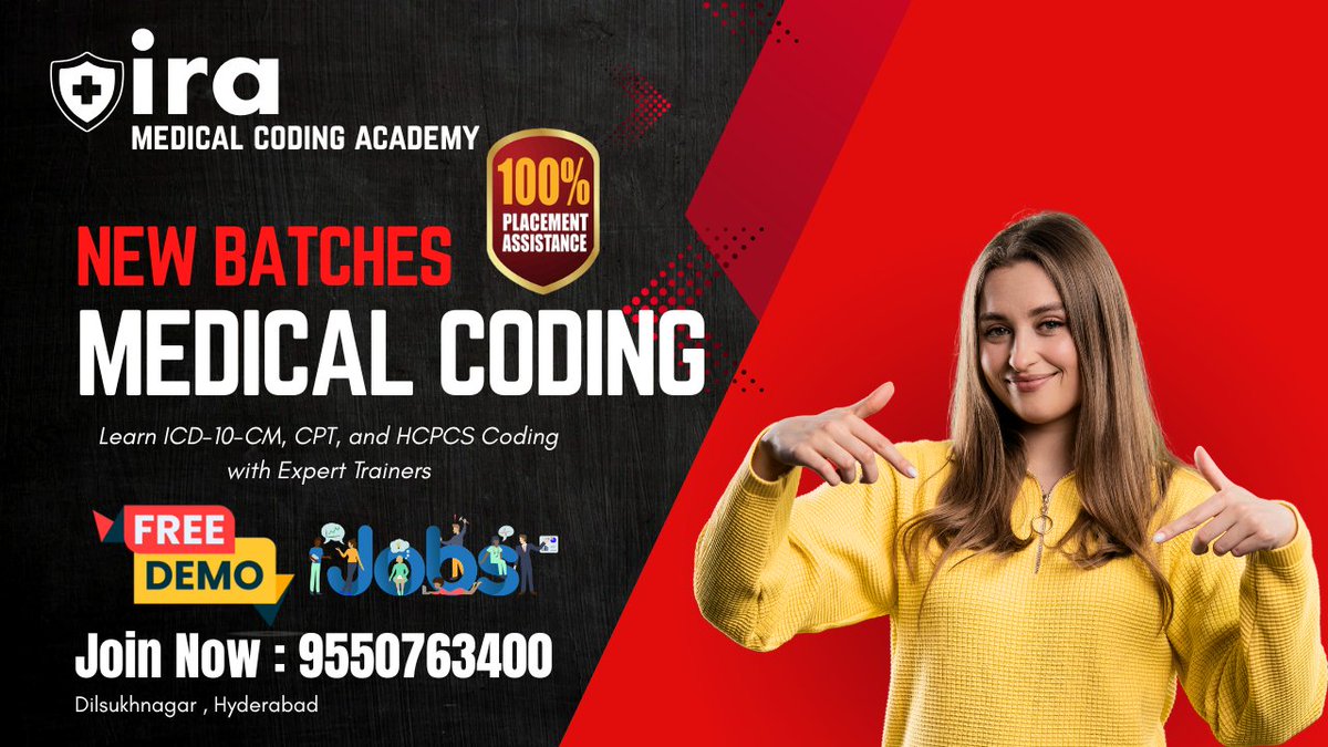 IraCoding's tweet image. 📷📷 MEDICAL CODING TRAINING 📷📷

#MedicalCodingInstituteNearNagole
#MedicalCodingInstituteNearSaidabad
#MedicalCodingInstituteNearUppal