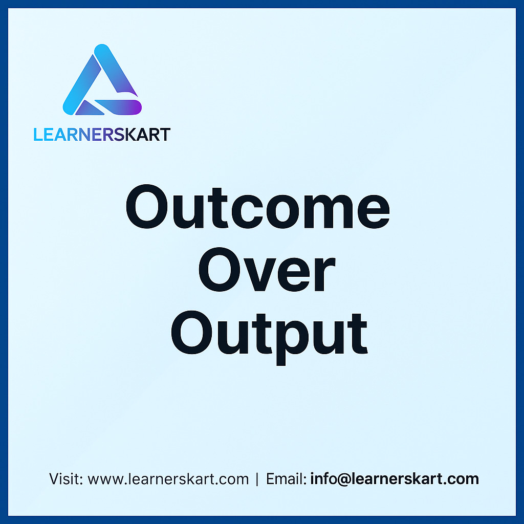 ShantayyaM79412's tweet image. Project success isn’t about how much you deliver — it’s about how much you impact. 🌟

✅ Outputs = What you produce
🎯 Outcomes = What you achieve
Think beyond deliverables. Lead with purpose.
#ProjectManagement #OutcomeOverOutput #LearnersKart #PMP #Leadership #BusinessValue