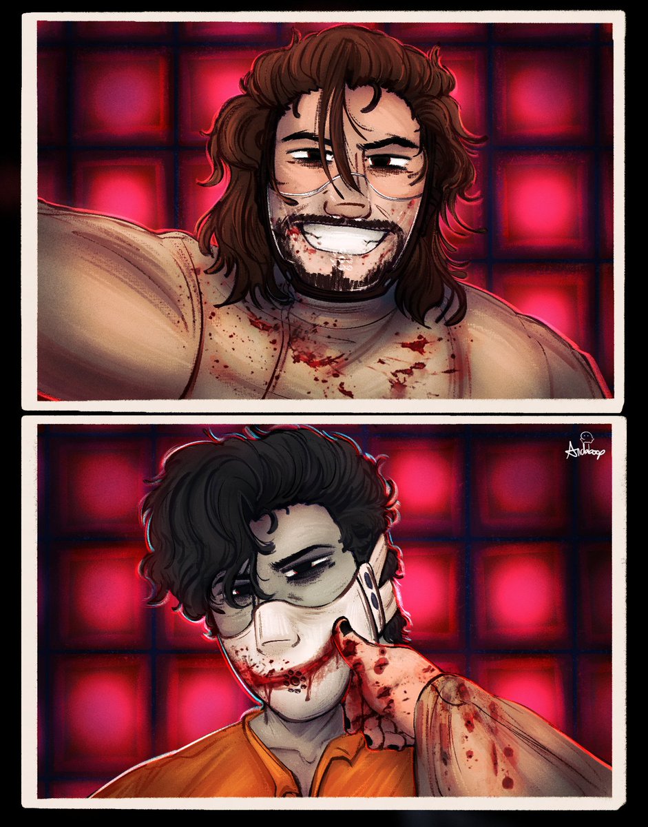 andaboop's tweet image. HAPPY LATE HAPPY HALLOWEEN!!!! 🎃🩸 #antisepticeye #darkiplier #happyhalloween