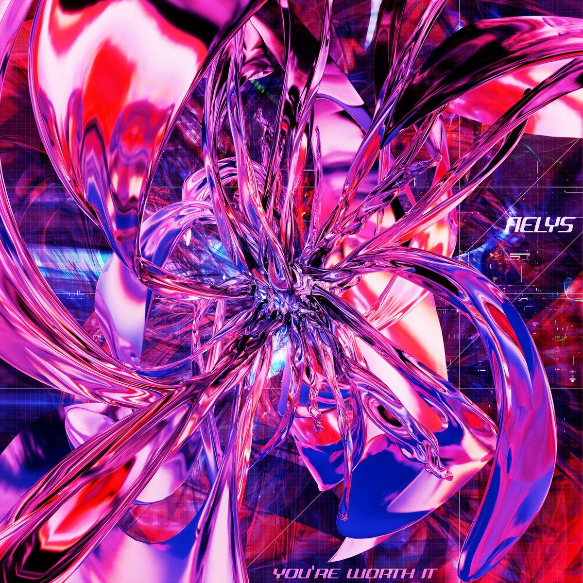 aelysy2k's tweet image. Let it flow - 3 new pieces 💙 
#art #metalheart #depthcore #neoy2k #y2k