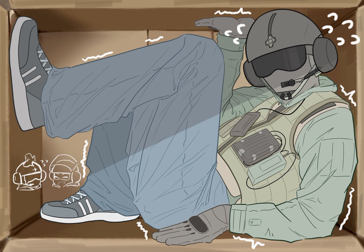 #Jäger #rainbow6siege 
先生您的快递，请签收😋
（动作有参考）