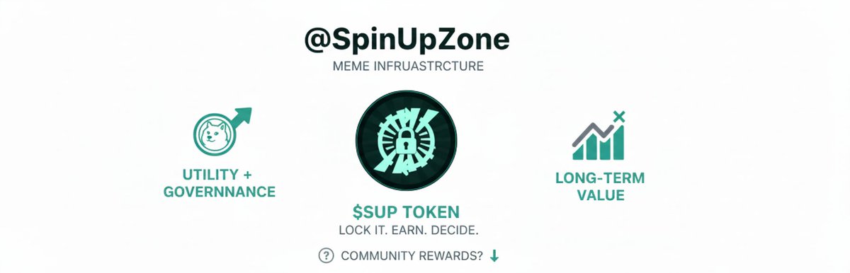 GM CT &amp; SF

Most meme coins disappear in weeks.  <a href="/SpinUpZone/">SpinUp</a> was built as an actual home for them on chain with serious utility and governance. I've personally seen too many quick rug pulls infrastructure is the only fix.

Native token, $SUP, is the backbone you lock it, you