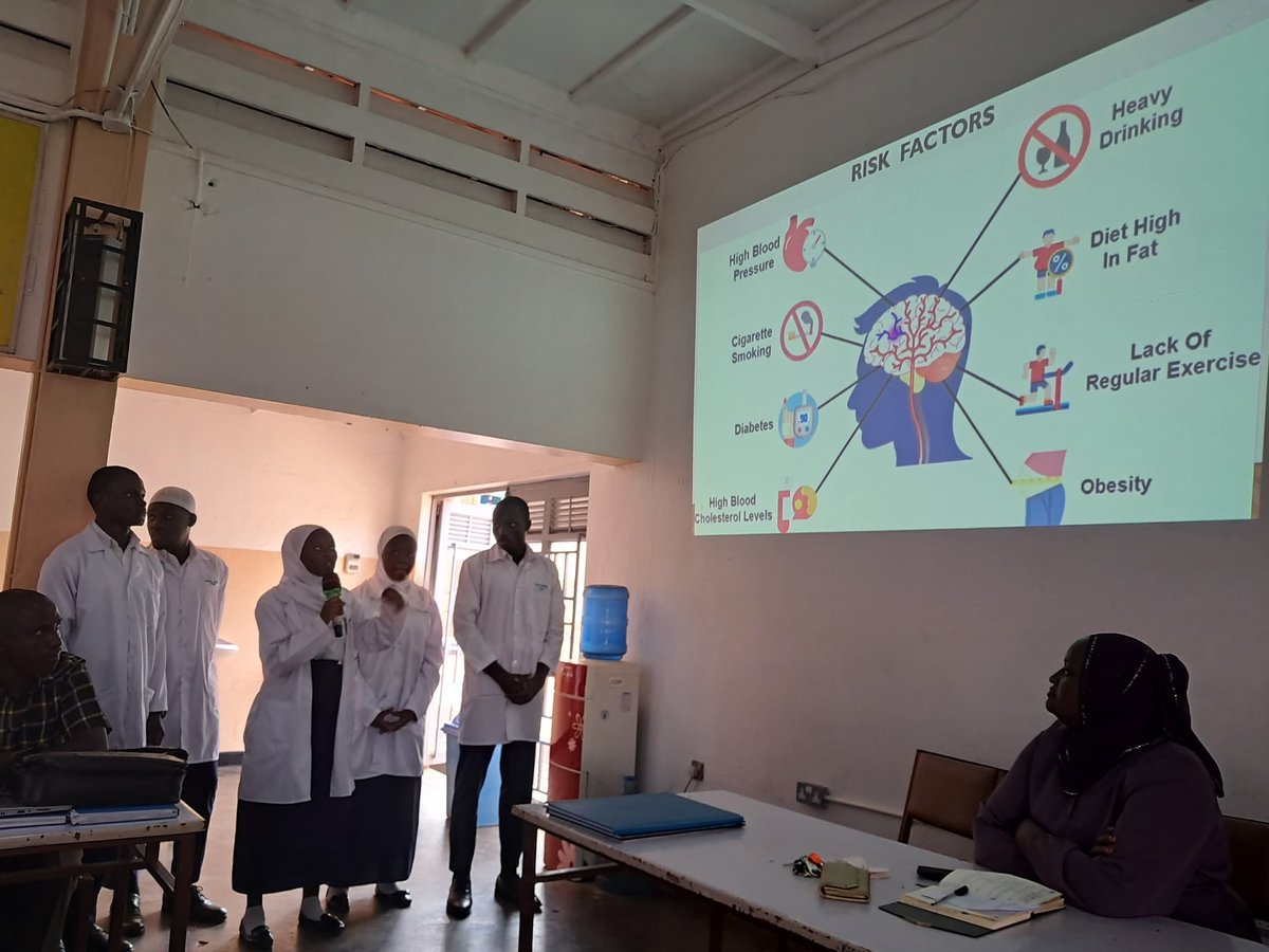 KibuliSecSchool's tweet photo. “Every Voice Matters: Speak Up About Stroke”
Someone’s life could depend on your awareness.Learn the signs. Share the message. Save a life.
Biology Students(BCM Class) engaged staff about what is stroke, how it can be avoided, and managed.
#KibuliSecSchool
#StrokeAwarenessWeek https://t.co/LacVTMWbqy