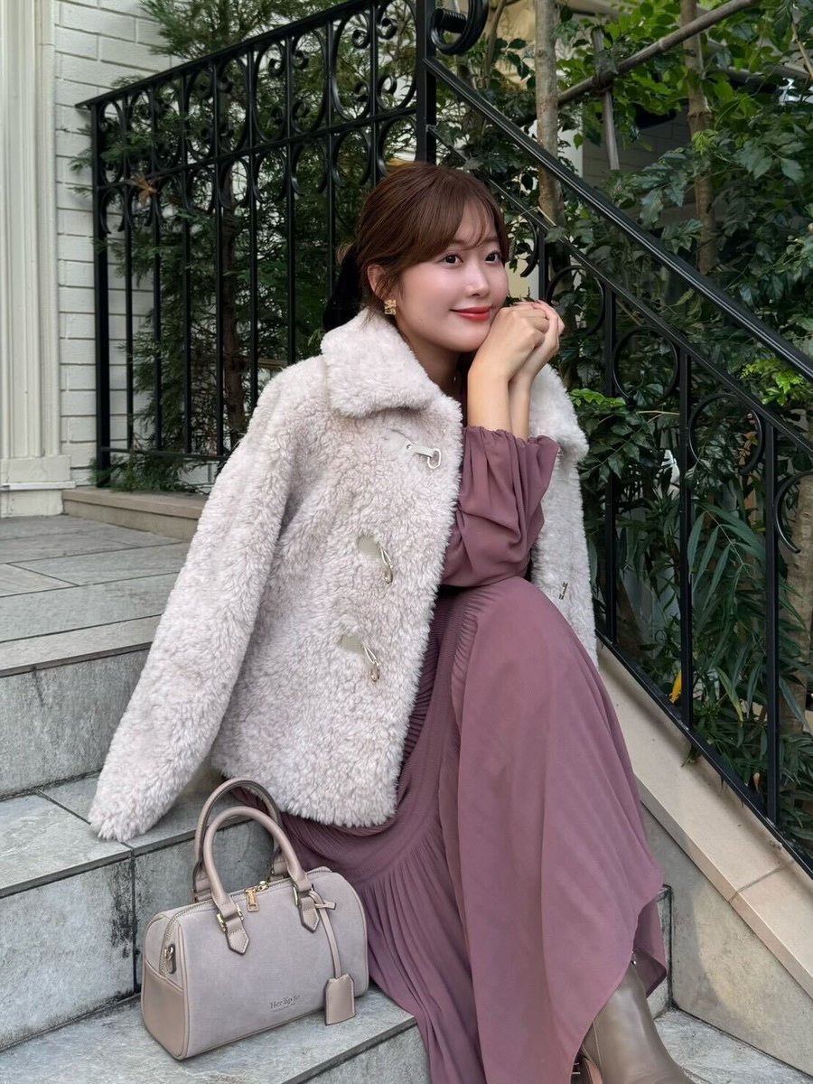 Her lip to  Faux Fur Coat M ピンク Her lip to Faux Fur Coat M ピンク Pink Faux Fur Coat herlipto