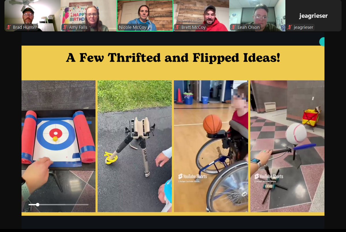 What a webinar with Brett &amp; <a href="/NMcCoy_APE/">Nicole McCoy</a> unpacking "Assistive Technology in Adapted PE" &amp; <a href="/Eileenstrong925/">Jim Hambel- PE & APE</a> leading us off w/ a new take on visuals "Silhouettes in Motion: Visual Tools for Inclusive PE".

THANK YOU!

We'll post the video soon on our website 
sites.google.com/site/marylanda…