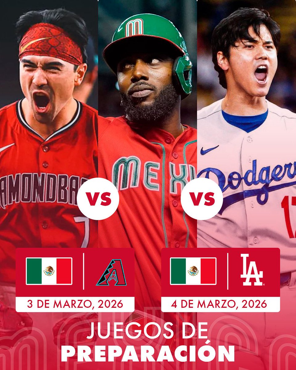 El camino empieza pronto 🔜 

Te presentamos los 2️⃣ duelos de preparación que sostendremos previo al Clásico Mundial 🌎🏆

#MéxicoDeMiSangre 🩸