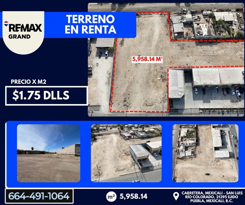 ApoloCeja's tweet photo. Looking for a spacious lot for your next industrial or commercial project in Mexicali? 🚜  

📏 Size: 5,958.14 m²  
💲 Price: $1.75 USD per m²  

For more info or to schedule a site visit, contact me:  
📞 664 491 1064  
📧 aceja@remax-grand.mx

#LandForLease #Mexicali #CRE https://t.co/Za078EWVSZ