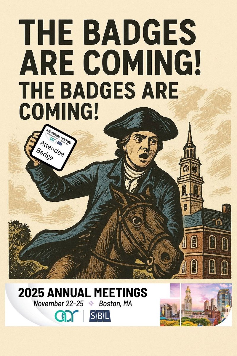 Its almost time for #AARSBL2025! Your badge printing instructions have been emailed—be sure to print your badge before arriving to the Annual Meetings! By printing in advance, you’ll save time and skip the long registration lines. We look forward to seeing you all in booth 301!