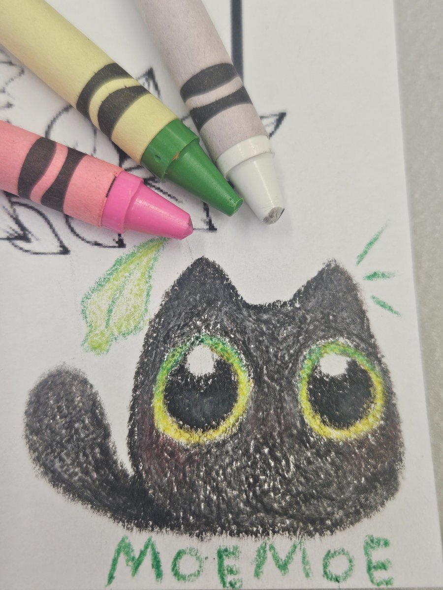 CandiCandi27776's tweet image. Crayon art i did of moemoe! #FPE #fpe  #KATIEVERSE #fundementalpapereducation
