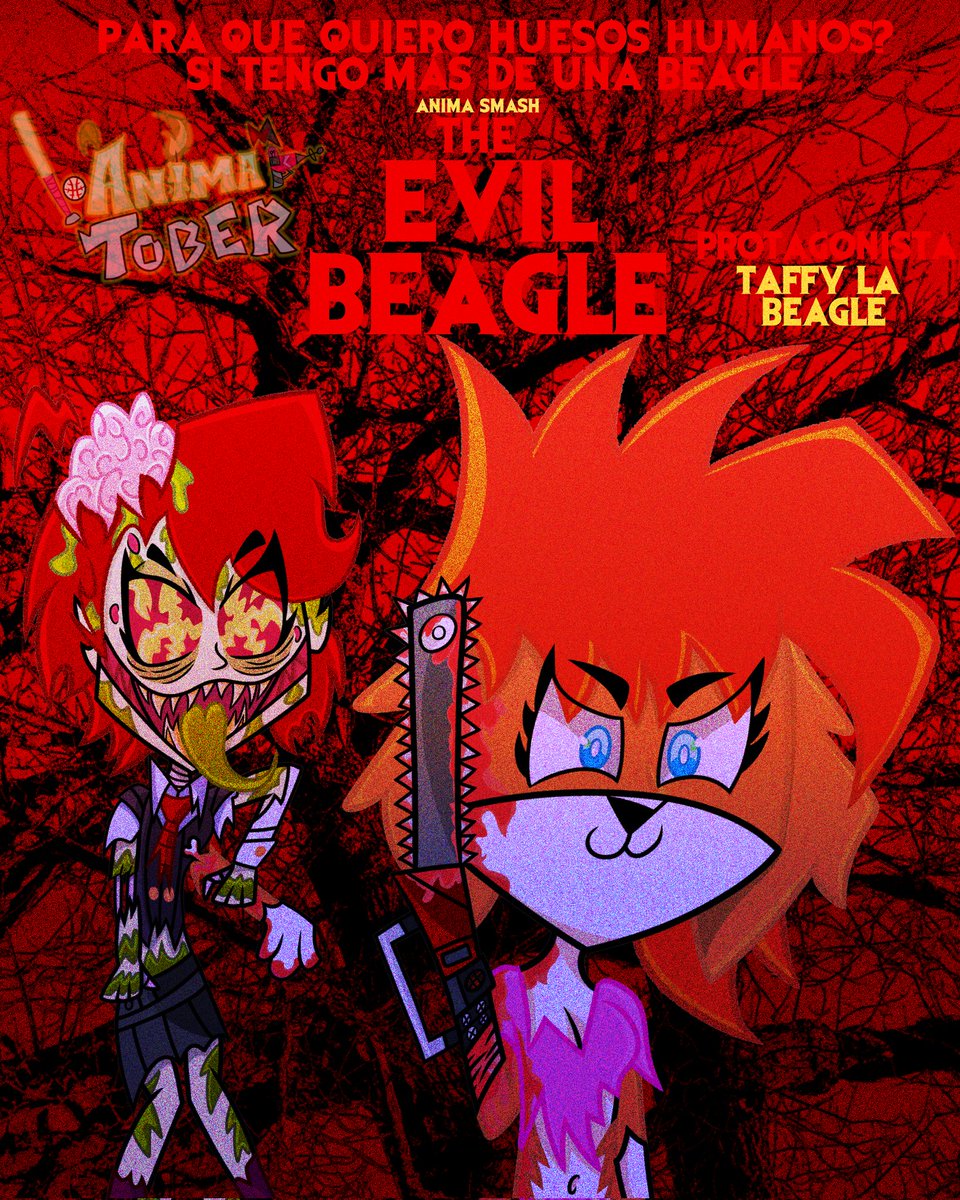 En una realidad alterna, Taffy y Evelyn encontrarían un libro llamado el necronomicon, pensando que sería un noche divertida resultó todo lo contrario 🩸🧟‍♀️🩸

Esta es una colab extra para <a href="/BeagleTaffy/">Taffy la Beagle</a> con un toque más escalofriante, cerrando al fin el #animatober2025 🧡🎃🧡