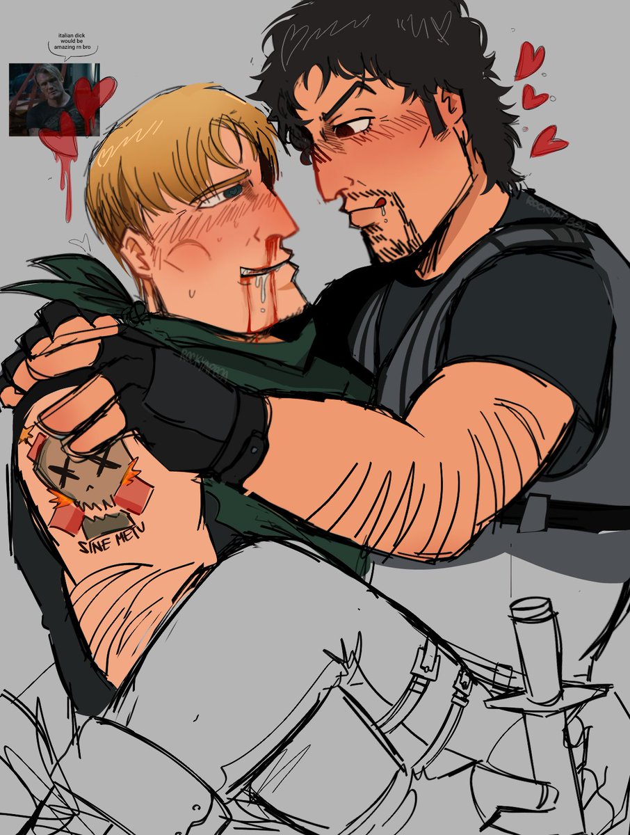 r0ckyapboa's tweet image. #EXPENDABLES yaoi