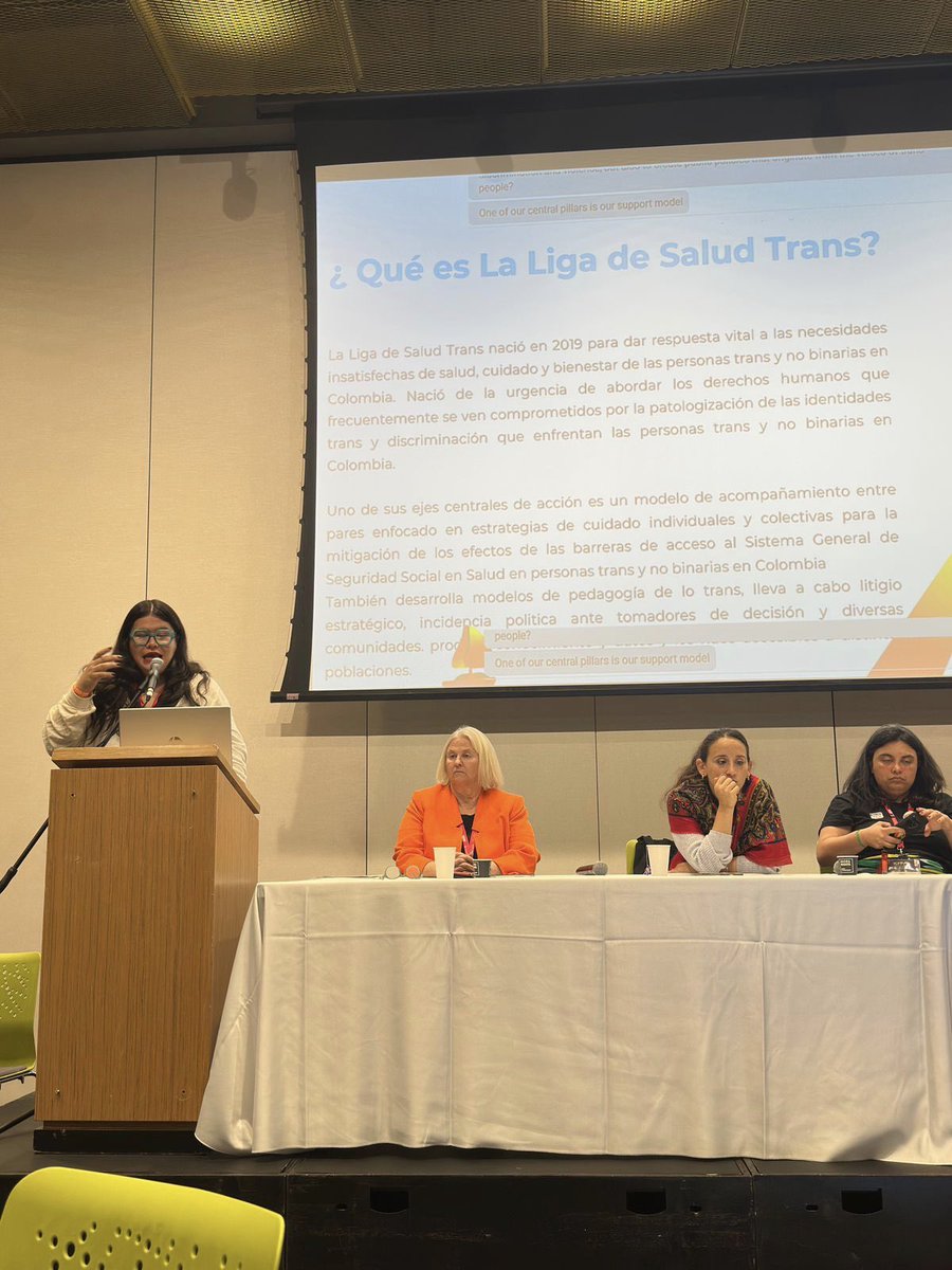 LigaSaludTrans's tweet image. En el marco de la Conferencia Internacional sobre Planificación Familiar – #ICFP2025 @the_ICFP, la @LigaSaludTrans fue invitada a compartir su experiencia y su modelo de atención en salud trans en Colombia.