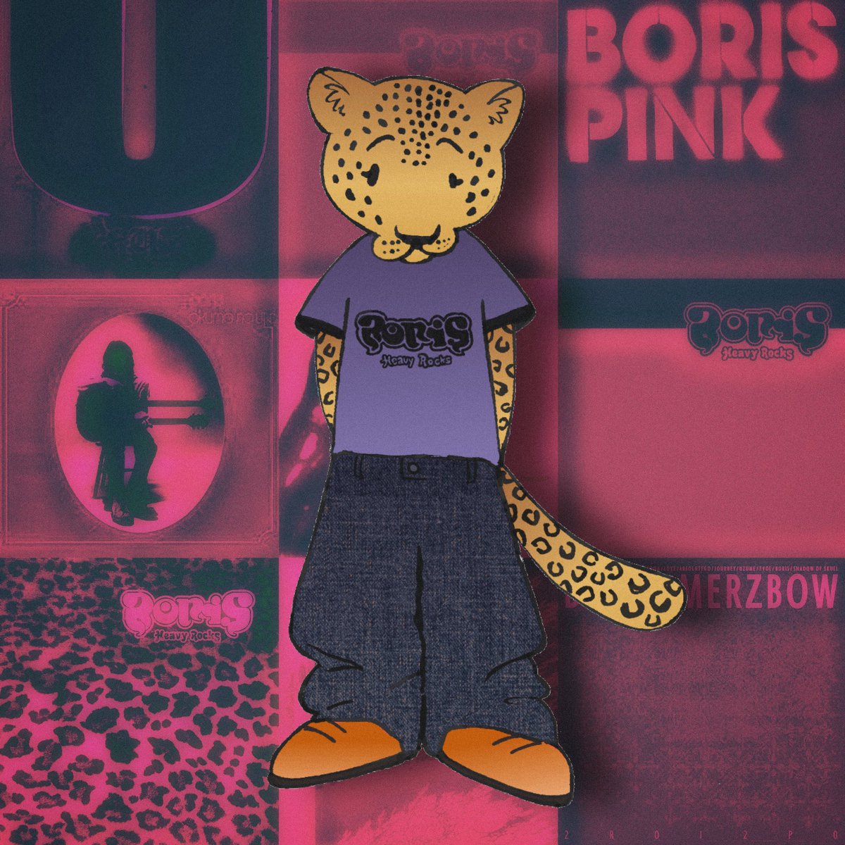 jellyjellysoap's tweet photo. Wanted to draw a character that is all of @Borisheavyrocks Heavy Rocks album covers in one. I LOVE BORIS 🐆🐸

#originalart #butalso #fanart #boris #leopard https://t.co/dFlutzBUdQ