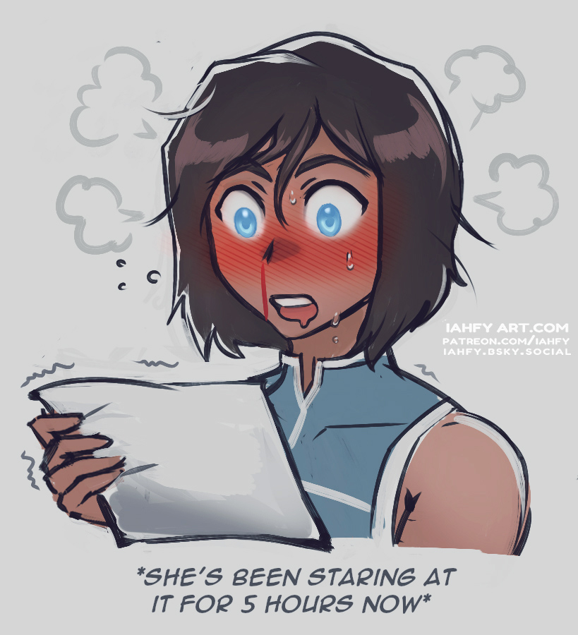 iah_fy's tweet image. Asami sent the photo to Korra 🫣
#Korrasami