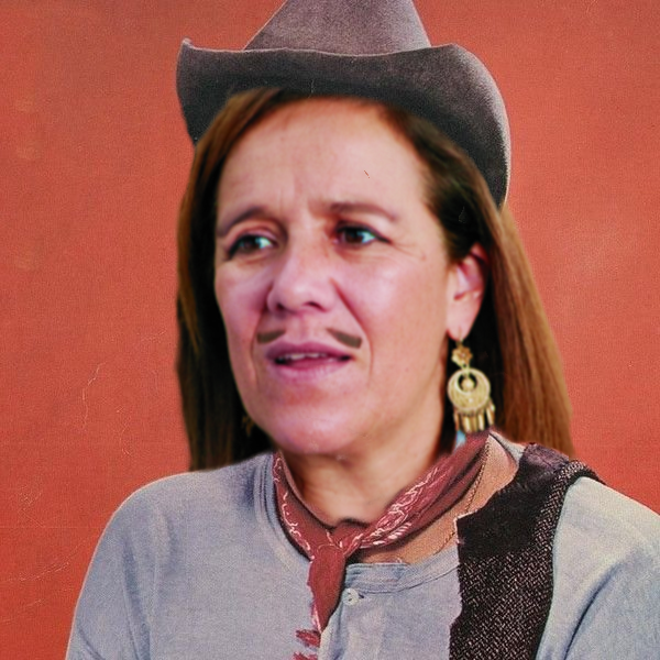 rand0m3e1's tweet image. Margarita Zavala también se pone sombrero en señal de protesta.