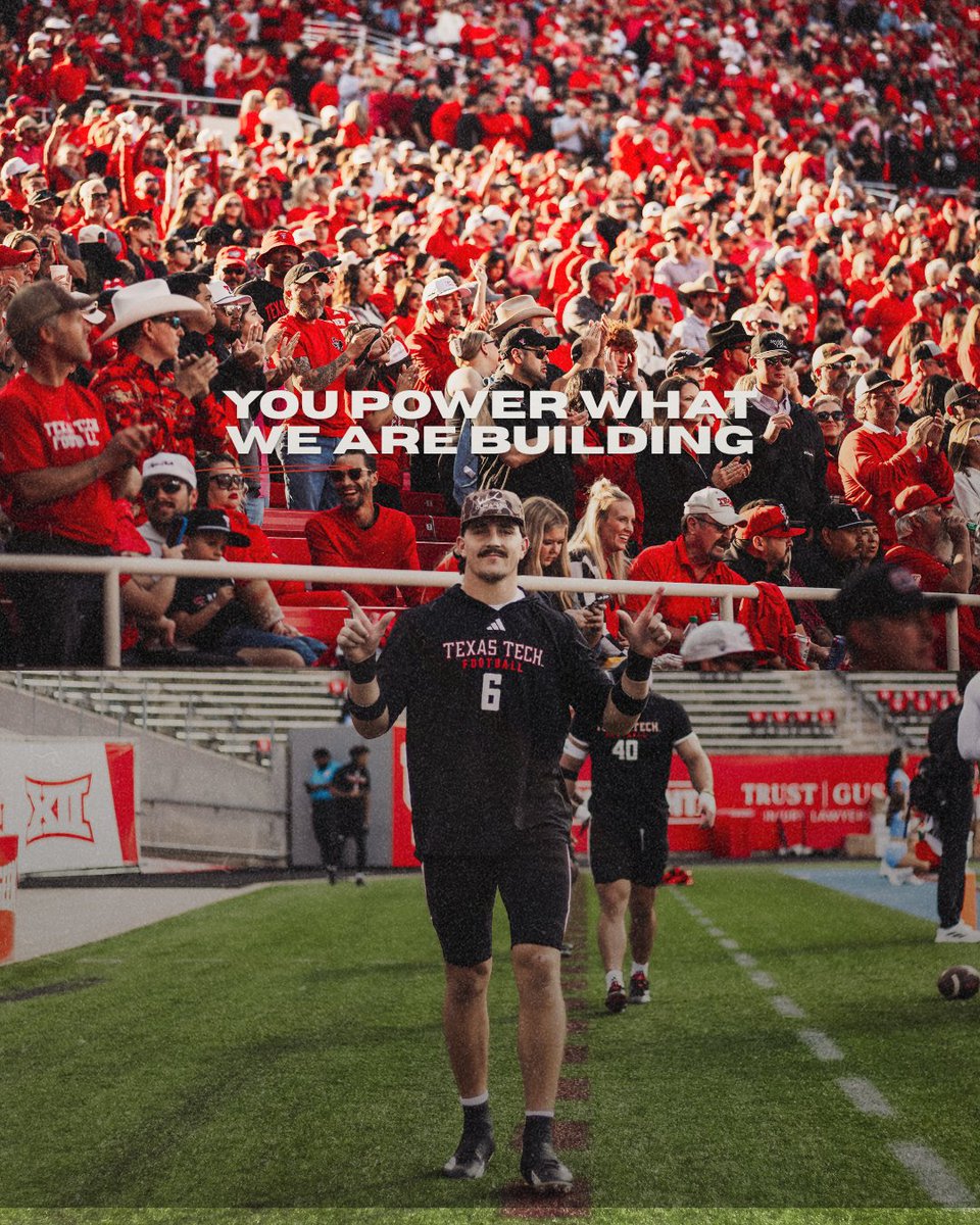 It’s never about how much, it’s about showing up. Every gift helps power what we’re building at Texas Tech. From the weight room to the classroom, the Red Raider Club makes it possible.

If you rock with us, hit the link and lock in.
👉 redraiderclub.com/support