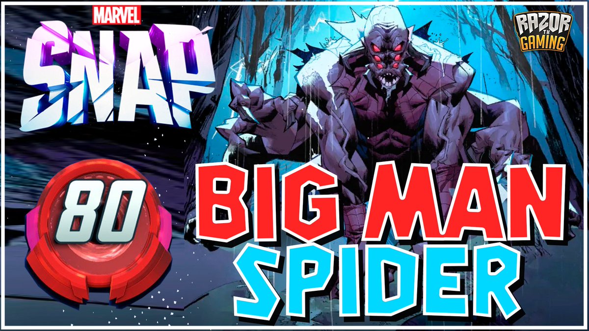 razortxgaming's tweet photo. MAN SPIDER BIG CARDS NOS SUBE A RANGO OMEGA 🕷️👿 https://t.co/BZlnFG2Uuq #Marvel #MarvelSnap #laTabernadeRazor https://t.co/DTVSDt1M1x