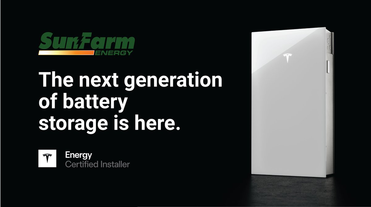 SunFarmEnergy's tweet photo. At SunFarm Energy we are always excited to offer the latest in solar + storage technology. The newest generation of Tesla Powerwall is here. Powerwall 3 represents more power, more efficiency, and more savings than ever before. Get started now at https://t.co/OGVVrnMTdq https://t.co/PEpNqa1ebq