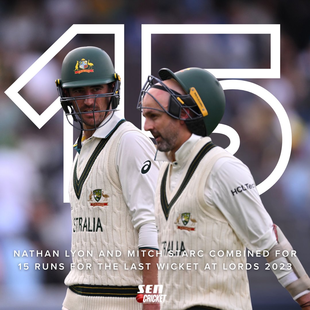15 days to go! 

An important 15-run final wicket stand ensured Australia just had enough to secure a win in the Second Test at Lords. 

#Ashes2025