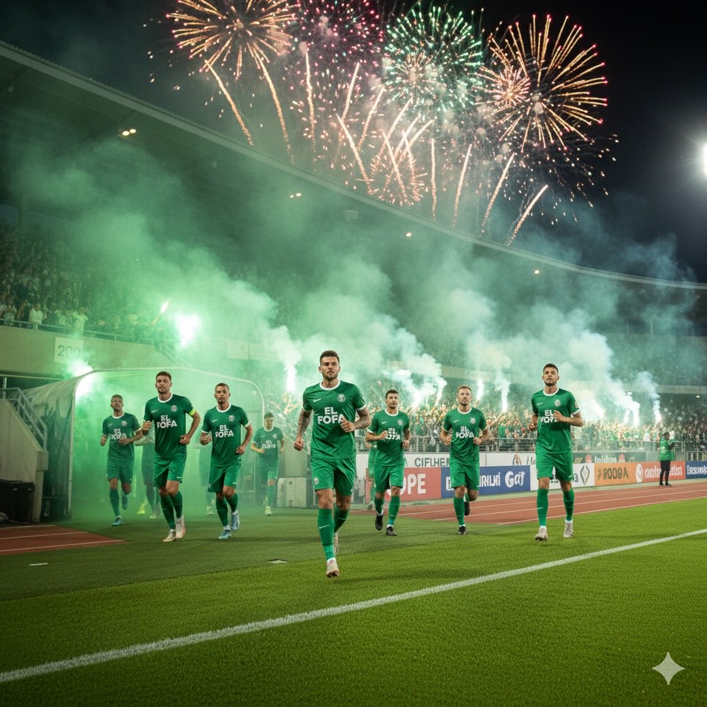 TODOS JUNTOS LA BANDA Y LOS JUGADORES.