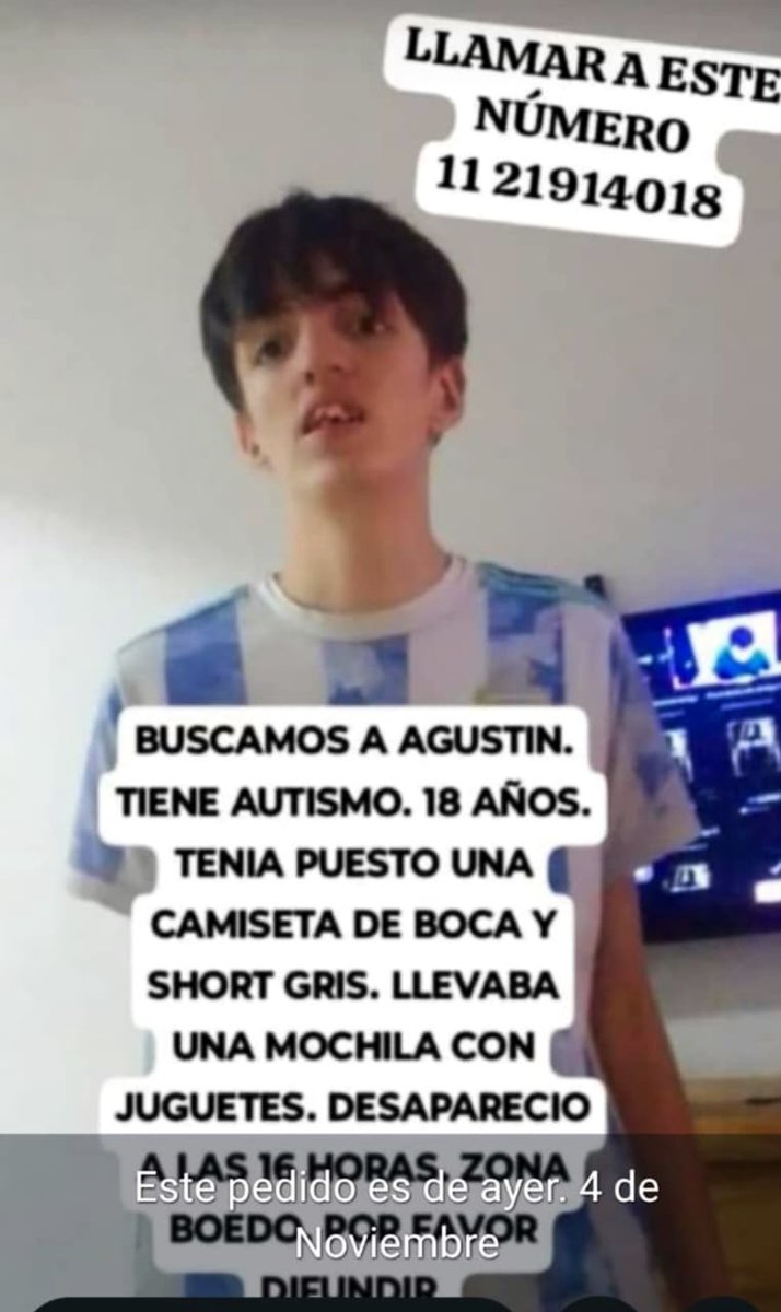 Me llegó recién al wassap tratemos de dar una mano