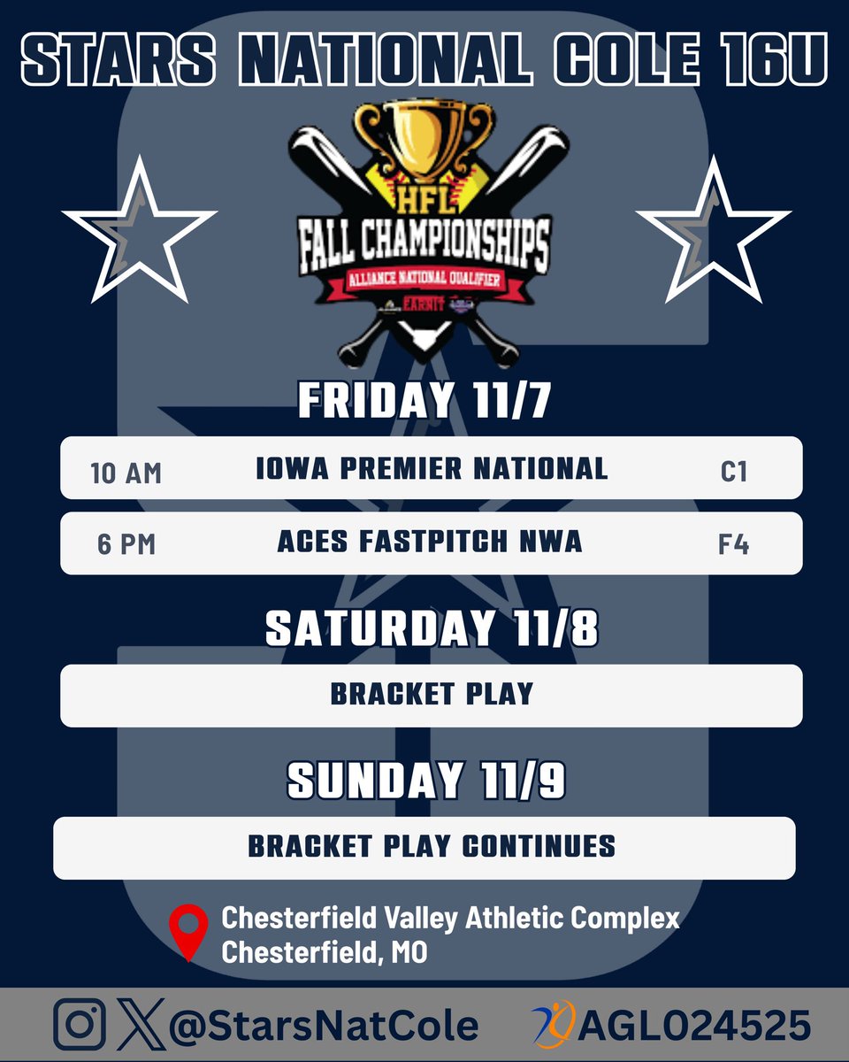 Im super excited to sub with <a href="/StarsNatCole/">OH Stars National Cole 16u</a> in St.Louis this weekend!! Hope to see you there!! <a href="/ACU_Softball/">ACU Softball</a> <a href="/coachkoons/">Jo Koons</a> <a href="/cam_hutcherson/">campbell hutcherson</a> <a href="/SouthernMissSB/">Southern Miss Softball</a> <a href="/NataliePooleUSM/">Natalie Poole</a> <a href="/ElzeyMatt/">The Coach</a> <a href="/GoMocsSB/">Chattanooga Softball</a> <a href="/CoachFrankReed/">Frank Reed</a> <a href="/coachK73/">Scottie Kilgore</a> <a href="/KentStSoftball/">Kent State Softball</a> <a href="/Jess_Odonnell88/">Jessica O'Donnell</a> <a href="/whitmorealex8/">Alexandria Whitmore</a> <a href="/HofstraSoftball/">Hofstra Softball</a>