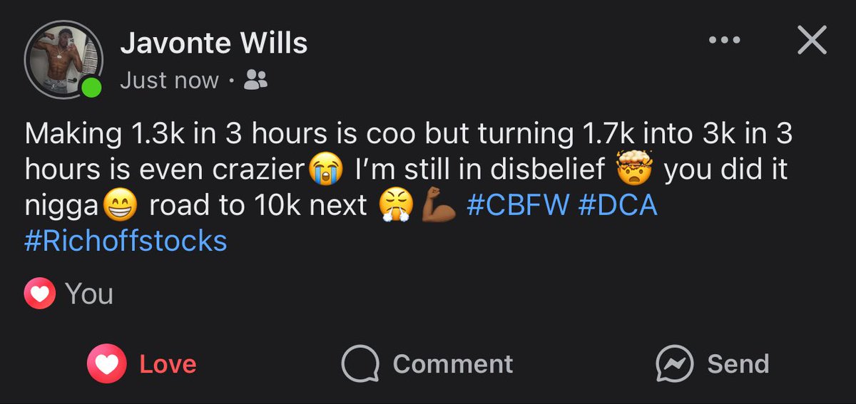 StockOptionPapi's tweet photo. Beautiful situation when members already coming in first week smacking 1k and 3k trades in a few hours! 

Freedom is everything! 

https://t.co/XCtXYXn873.. https://t.co/xyMqugexnx