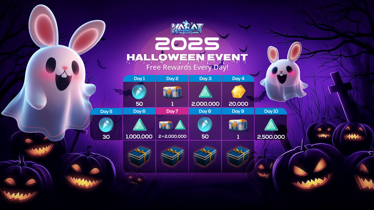 🎃DAY 11 of the Halloween Daily Giveaway!
🎁 1 lucky winner each day!

How to enter:1️⃣Follow2️⃣RT3️⃣Comment your UID or Wallet Address

⏪Yesterdays winner is: <a href="/Rivers44250/">riviere aurelien</a>

👉 Play Now: t.me/KaratGalaxy_Bot

#Airdrop #Giveaway #BNBChain