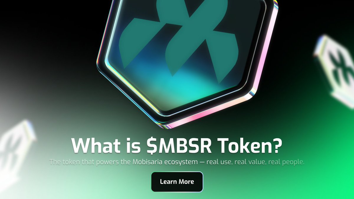 💎 What is $MBSR?

It’s more than a token — it’s the heartbeat of Mobisaria.

✅ Used in the mini-game
✅ Rewards for real engagement
✅ Mainnet integration
✅ Governance rights for holders

We’re not chasing hype. We’re building value.

#Mobisaria #MBSR #Web3