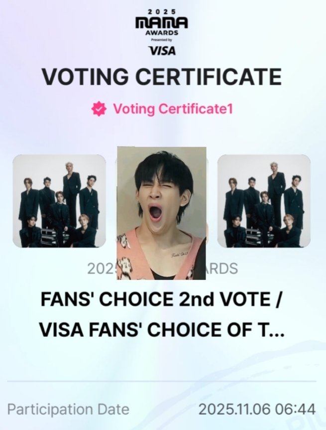 joomjoom10's tweet photo. มอนิ่งงง.. โพสแรก 6/11/25 fighting 
#2025MAMAVOTE #GOT7 https://t.co/Qh6qa16dBQ