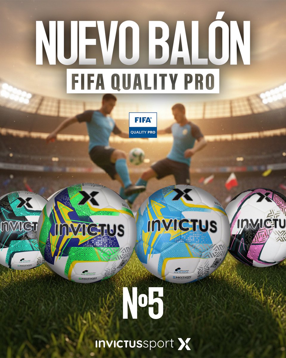 🔥 ¡La calidad se siente en cada toque!
Presentamos el nuevo balón Invictus FIFA Quality Pro No.5, diseñado para los que viven el fútbol con pasión y precisión. ⚽️💪
#InvictusSport #FútbolDeVerdad #FIFACertified #CalidadInvictus