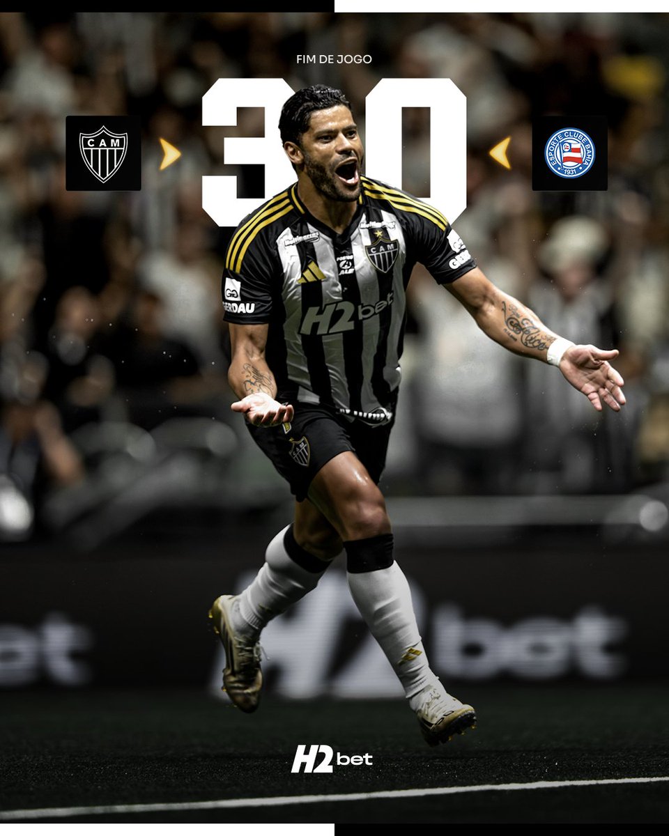 🖤🤍 FIM DO JOGO: ATLÉTICO 3x0 BAHIA 

COM A MASSA PRESENTE NA @ARENAMRV E COM O GOL 500 DE HULK, GALO TEM ATUAÇÃO GIGANTE E CONQUISTA TRÊS PONTOS IMPORTANTES NO BRASILEIRO! 🔥🇧🇷

⚽ HULK, IGOR GOMES E BIEL 

#GALO #VamoGalo #CAMxBAH