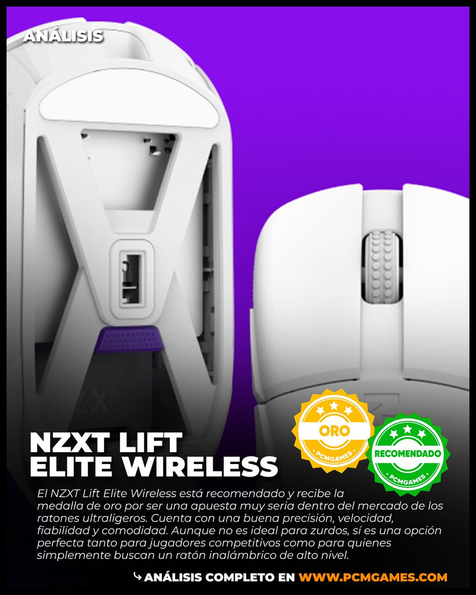 🚨Ya podéis leer nuestro análisis del ratón NZXT Lift Elite Wireless de <a href="/NZXT_ES/">NZXT España</a> <a href="/NZXTLATAM/">NZXT LATAM</a> <a href="/NZXT/">NZXT</a> 

✍️ Reseña de <a href="/shunak25/">Francisco Torres</a>

📰 Análisis: pcmgames.com/analisis-del-n…