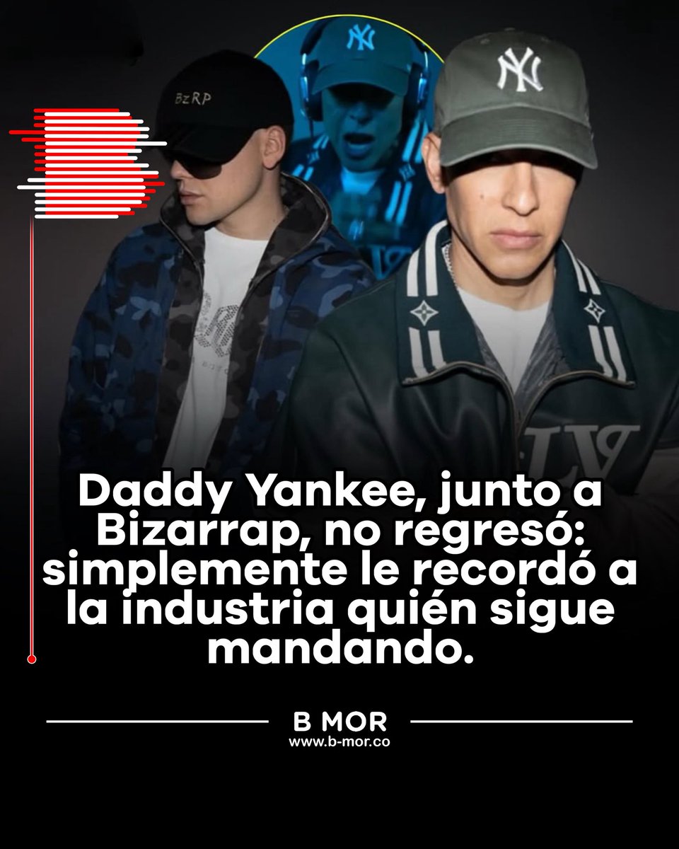 bmormedellin's tweet photo. ❌ Daddy Yankee, junto a Bizarrap, no regresó: simplemente le recordó a la industria quién sigue mandando.⬅️ https://t.co/TFnvqaEAPJ