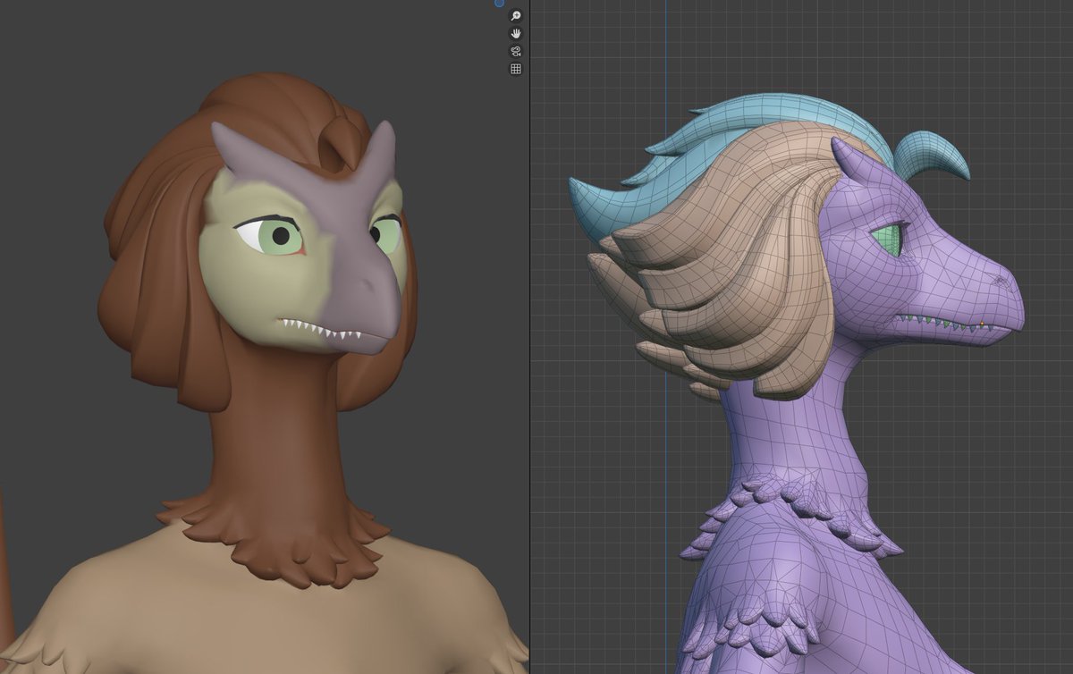 Hair is down to 8k triangles - I will try to shave it down to 5k tomorrow.

With some cleanup, I'm hoping to have the entire avatar at sub 40k, but I'm not sure how realistic this will be - the hands alone are at 8k.