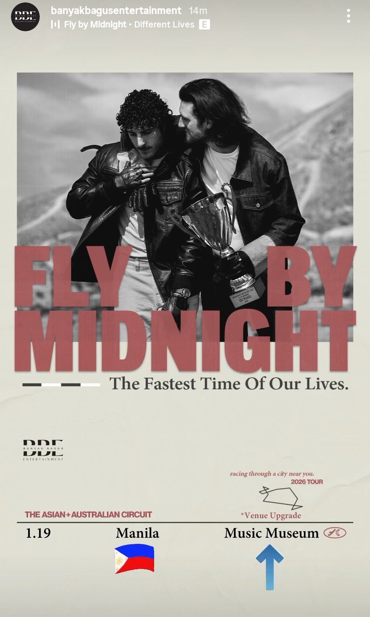 Manila, our venue for the first <a href="/flybymidnight/">Fly By Midnight</a> show has been upgraded to Music Museum. It has a capacity of more or less 700-800 seats. 

More seats surely will be available. Yeeeeey! 😊