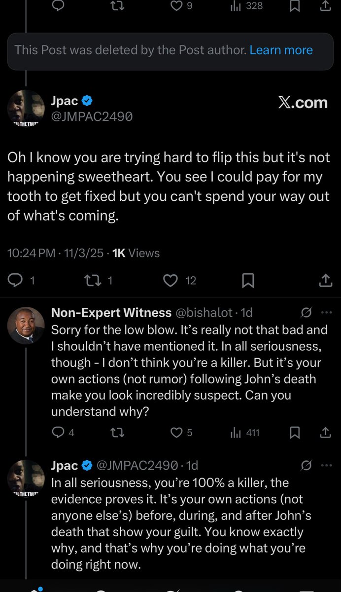 Karen's new burner deleted a post calling Jen McCabe "snaggle tooth".

That is the low blow comment she is referring to here yet the comment itself is suspiciously missing🧐

I guess it would be hard to act like you're an impartial observer from afar if you are making comments