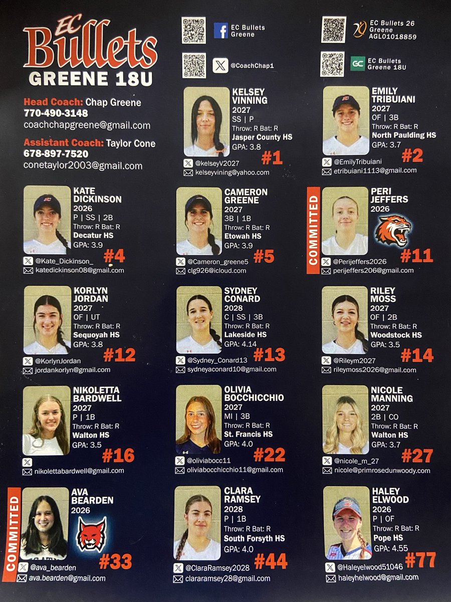 ClaraRamsey2028's tweet image. #ECBullets - love this team, heading to our second fall showcase this weekend, #ScenicCity #Clara2028