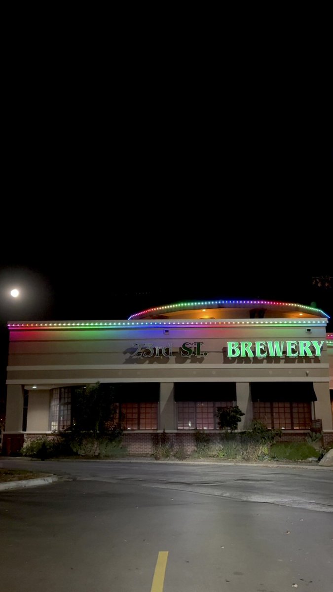PHOGFAN1's tweet photo. Killer shot of @23rdStBrewery with  a  November moon beaming down in all its glory! #LFK https://t.co/Z77gNGGOdY