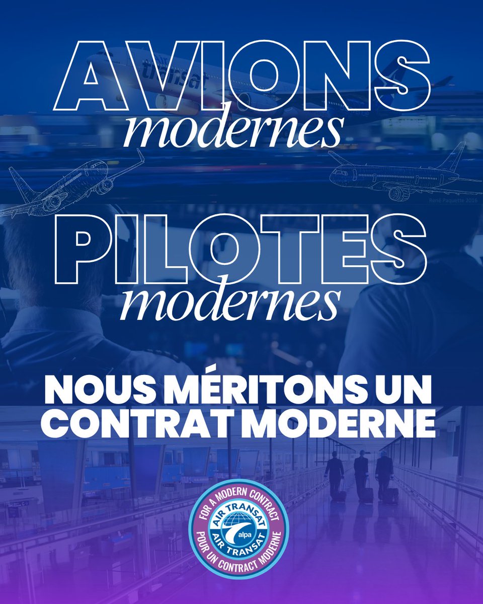 Pilotes d'Air Transat Pilots tweet media