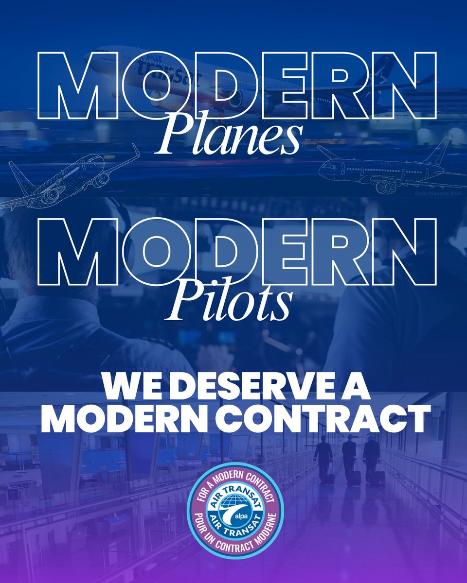 Pilotes d'Air Transat Pilots tweet media